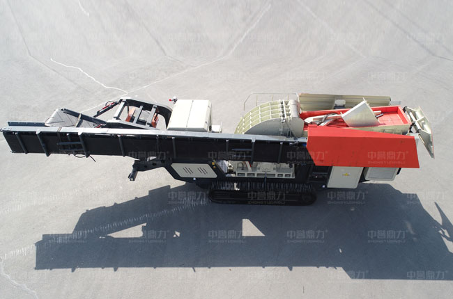 小型移動式打砂機俯視圖