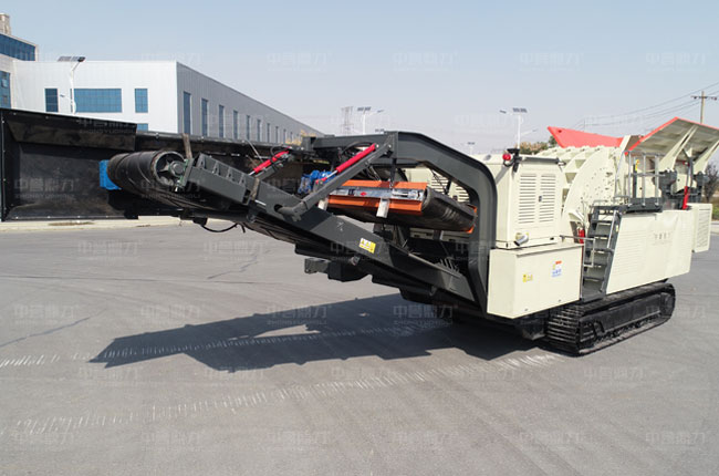 小型移動打砂機側視圖