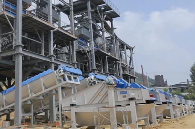 螺旋洗砂機+細沙回收設備