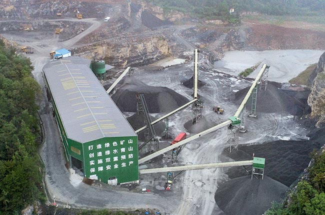 湖北宜昌市時產1200噸高標砂石骨料生產線