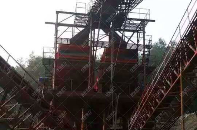 貴州遵義湄潭縣時(shí)產(chǎn)500噸砂石生產(chǎn)線現(xiàn)場案例展示2