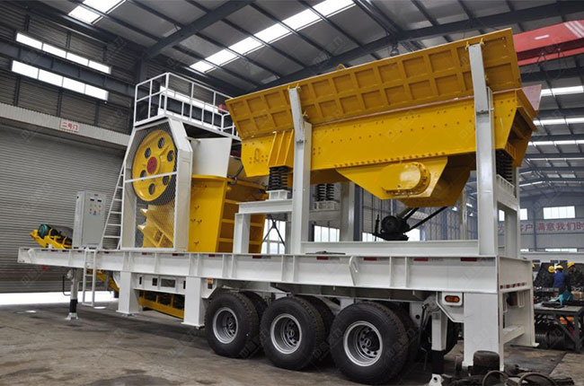 移動型石礦碎石機