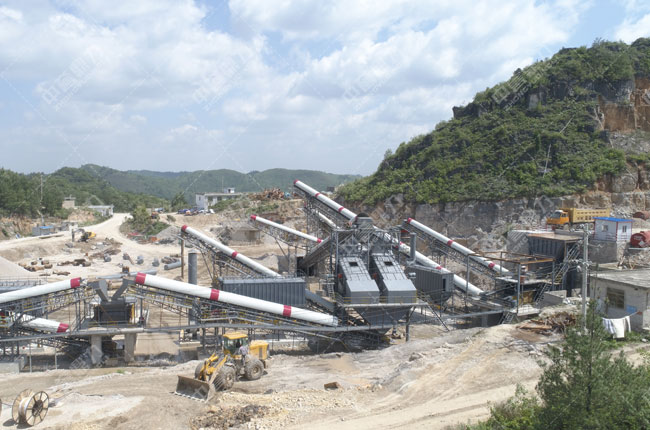 貴州黔南萬隆建材時產1000噸砂石生產線