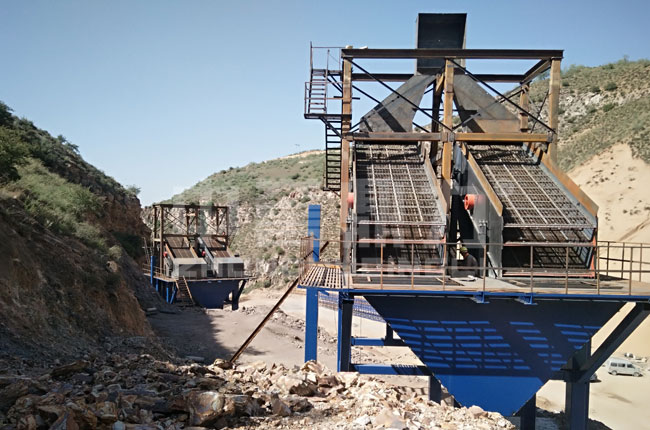 內(nèi)蒙古鄂爾多斯嘉泰礦業(yè)時產(chǎn)600噸石子生產(chǎn)線